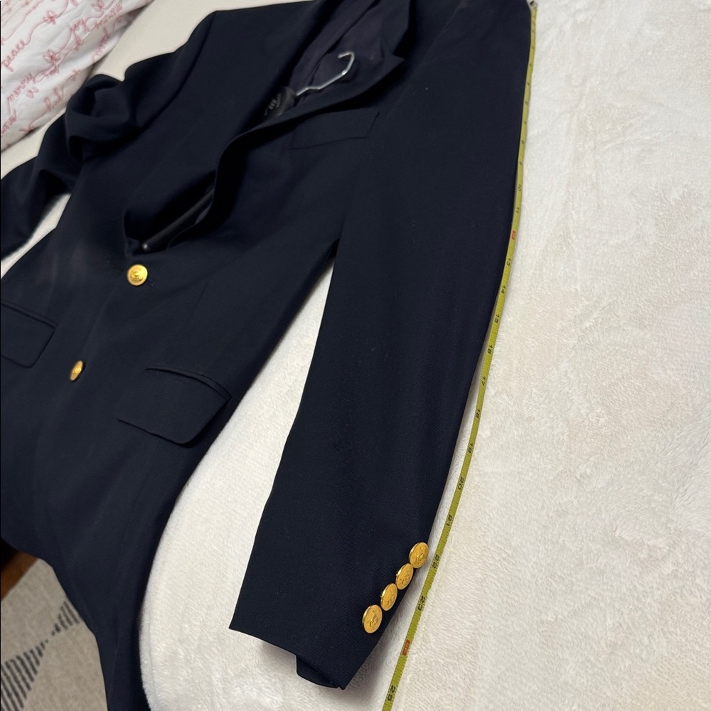 Classic Ralph Lauren Navy Blue Blazer with Gold Buttons - Picture 16 of 16
